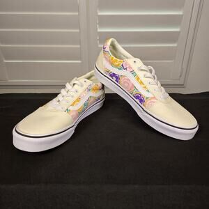 Vans Shoes Womens Missy 5.5 Old Skool Sneaker White Canvas Low Top 508731